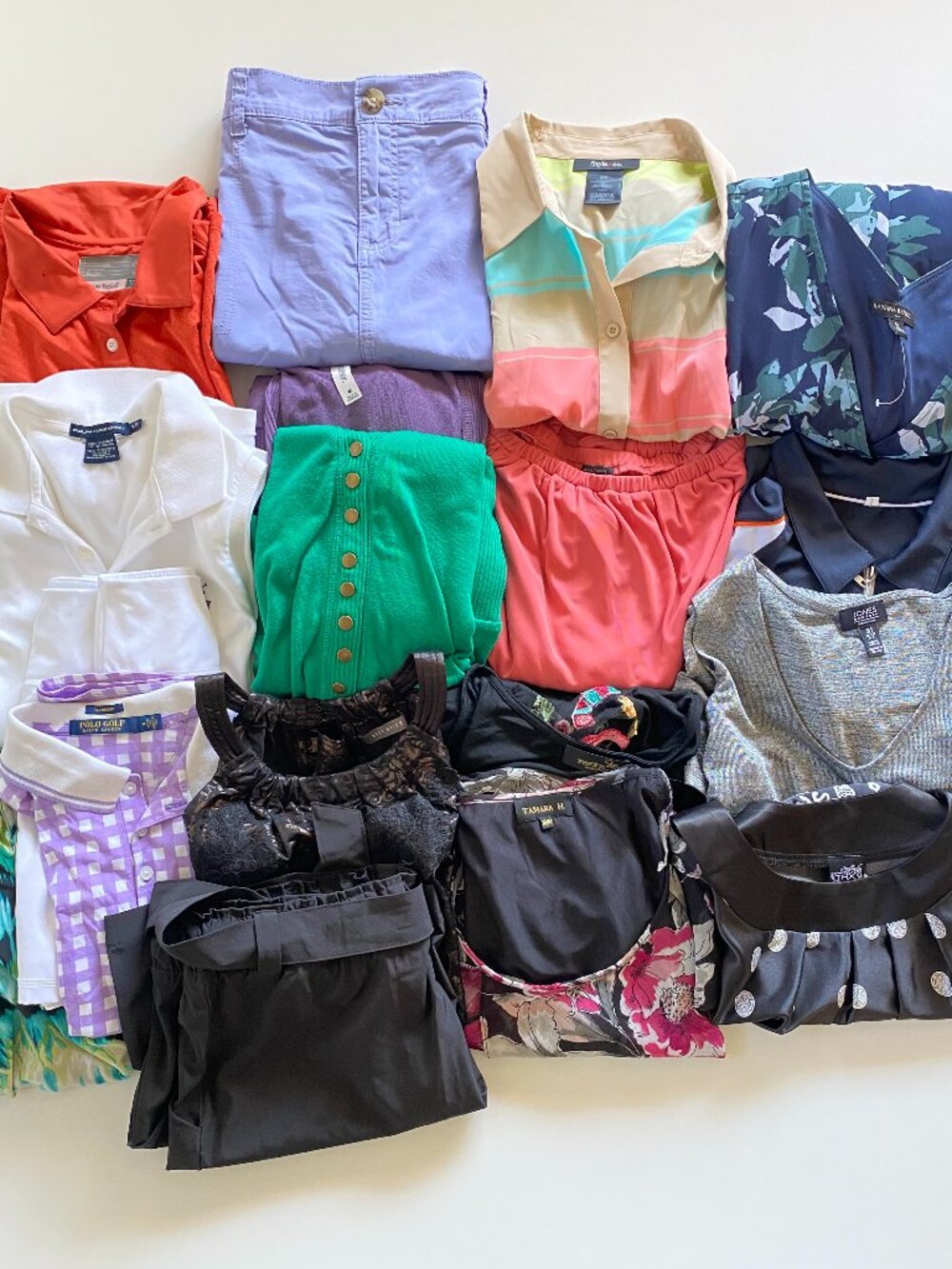 18 Pc Women’s Tops Skorts Dress Lot Ralph Lauren Banana Republic Athletic